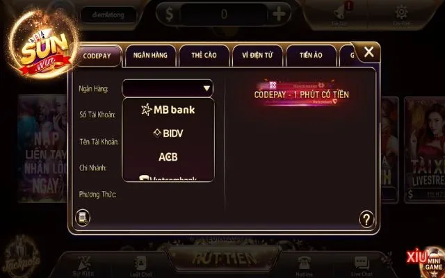 Nạp tiền tham gia slots avengers Sunwin